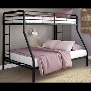 Twin over full metal bunk bed frame